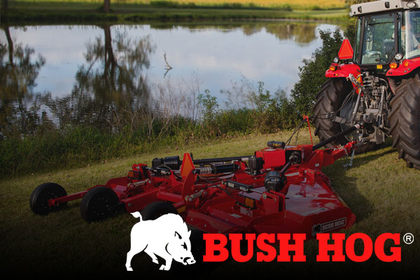 We work hard to provide you with an array of products. That's why we offer Bush Hog for your convenience.