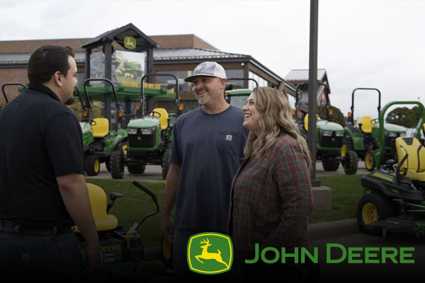 We work hard to provide you with an array of products. That's why we offer John Deere for your convenience.