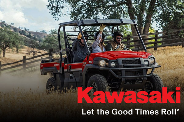 We work hard to provide you with an array of products. That's why we offer Kawasaki for your convenience.