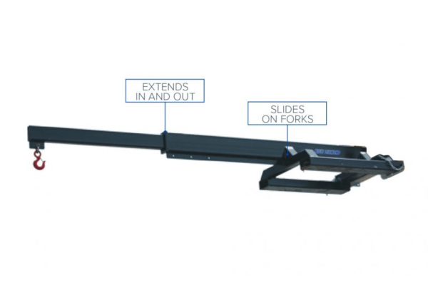 Blue Diamond Attachments | Forklift Attachments | Model Industrial JIB for sale at King Ranch Ag & Turf