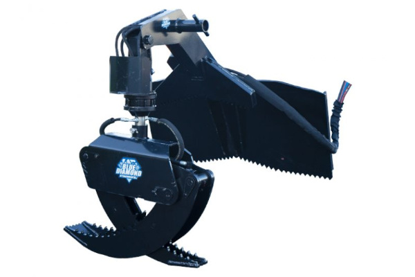 Blue Diamond Attachments | Skid Steer Attachments | Model Rotating Log Grapple for sale at King Ranch Ag & Turf