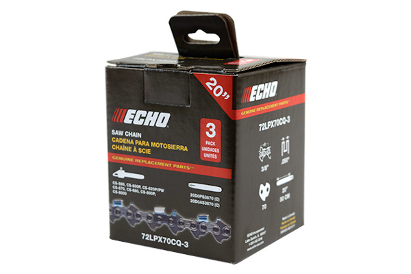 Echo | 3-Pack Chains | Model 20" – 3 Pack Chain - 72LPX70CQ-3 for sale at King Ranch Ag & Turf