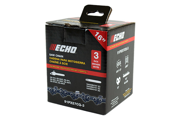 Echo | 3-Pack Chains | Model 16" – 3 Pack Chain - 91PX57CQ-3 for sale at King Ranch Ag & Turf