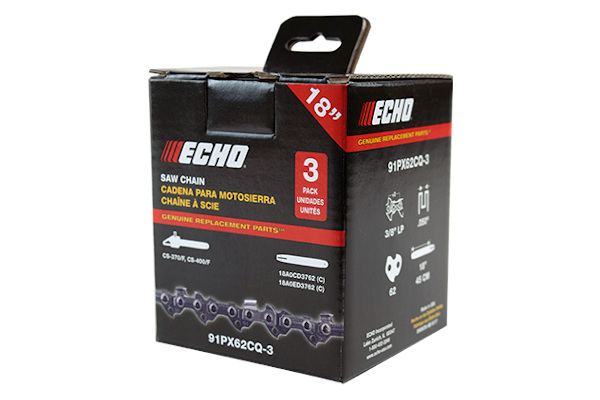 Echo | 3-Pack Chains | Model 18" – 3 Pack Chain - 91PX62CQ-3 for sale at King Ranch Ag & Turf