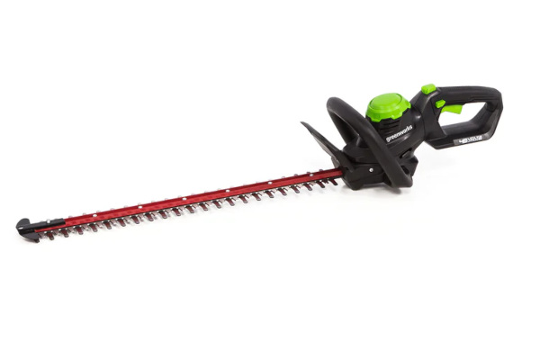 Greenworks 48HT24 48V/24V 24" Dual-Volt Hedge Trimmer for sale at King Ranch Ag & Turf