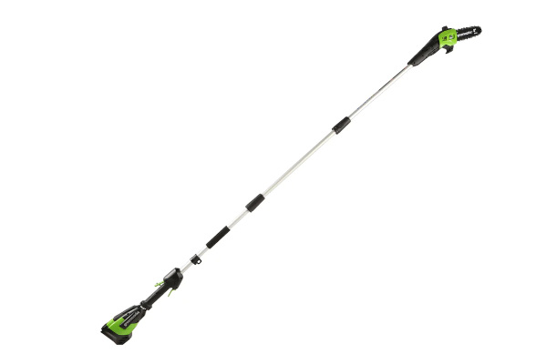 Greenworks | Chainsaws | Model 48PS8 48V/24V Dual-Volt 8" Pole Saw (with Battery and Charger) for sale at King Ranch Ag & Turf