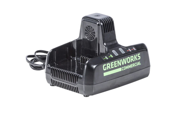 Greenworks | Batteries & Chargers | Model 82V Dual Port Charger (82DPC8A) for sale at King Ranch Ag & Turf