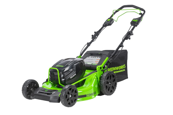 Greenworks | Lawn Mowers | Model 82V 21" Brushless Self-Propelled Mower with 8Ah Battery and Dual Port Charger (82LM21S-8DP) for sale at King Ranch Ag & Turf