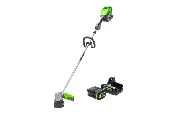 Greenworks 82V 1.5kW String Trimmer with 4Ah Battery and Dual Port Charger (82ST15-4DP) for sale at King Ranch Ag & Turf