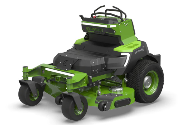 Greenworks | OptimusZ Zero Turn Mowers | Model OptimusZ 52” 18kWh Stand-On Zero-Turn Mower (CZ52S18X) for sale at King Ranch Ag & Turf