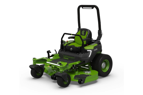 Greenworks OptimusZ 60” 18kWh Ride-On Zero-Turn Mower (CZ60R18X) for sale at King Ranch Ag & Turf