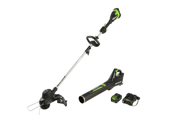 Greenworks 48BTCK 48-Volt Trimmer & Blower Combo Kit (with Battery & Charger) for sale at King Ranch Ag & Turf