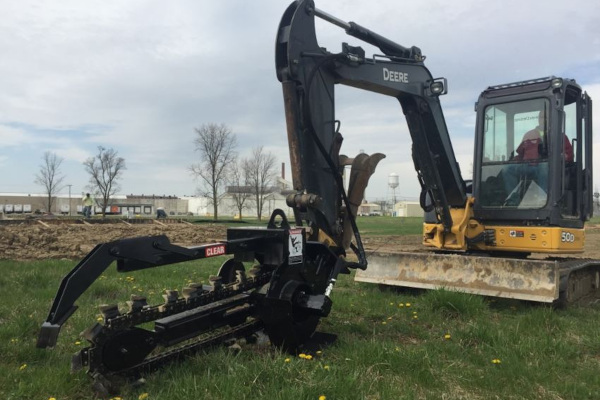 Premier Attachments Mini Excavator Trencher for sale at King Ranch Ag & Turf