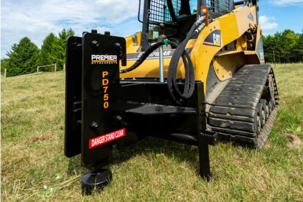 Premier Attachments Skid Steer Post Driver for sale at King Ranch Ag & Turf