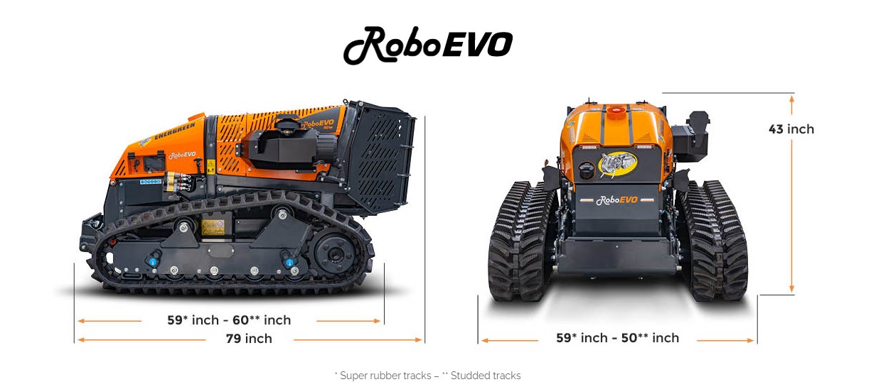 RoboEVO dimensions US Rev01