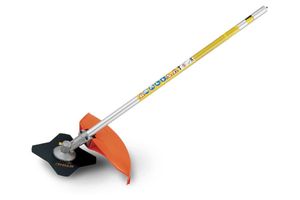 Stihl FS-KM Brushcutter with 4 Tooth Grass Blade for sale at King Ranch Ag & Turf