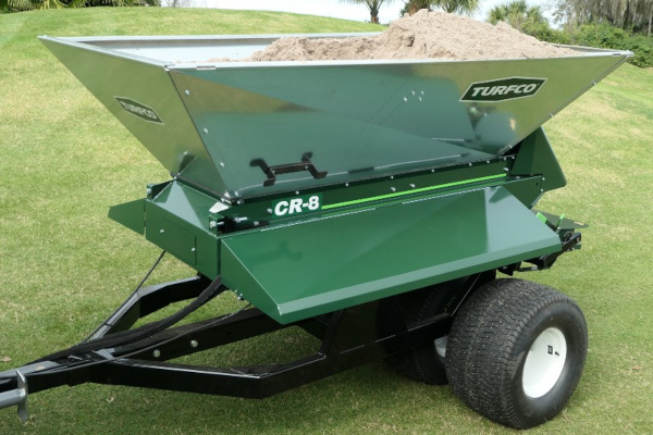 Turfco | Fairway Topdresser Material Handlers | Model CR-8 Topdresser and Material Handler for sale at King Ranch Ag & Turf