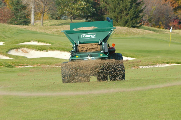 Turfco | Golf Courses | Fairway Topdresser Material Handlers for sale at King Ranch Ag & Turf